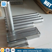 Hexagonal stainless steel perforated smoker tube